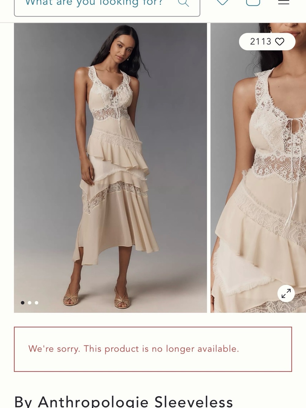 Astr Cream Lace and Ruffle Maxi Dress